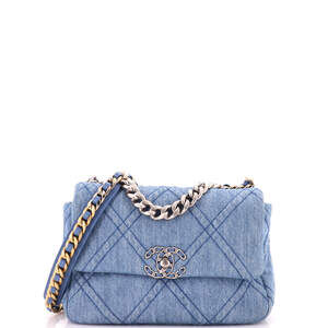 Chanel Medium 19 Flap Bag Quilted Denim